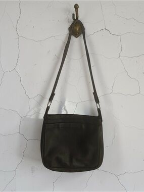 VTG Soft Genuine Deer Skin Shoulder Bag Brown Flap Front 10X11 Lined Cross~Body